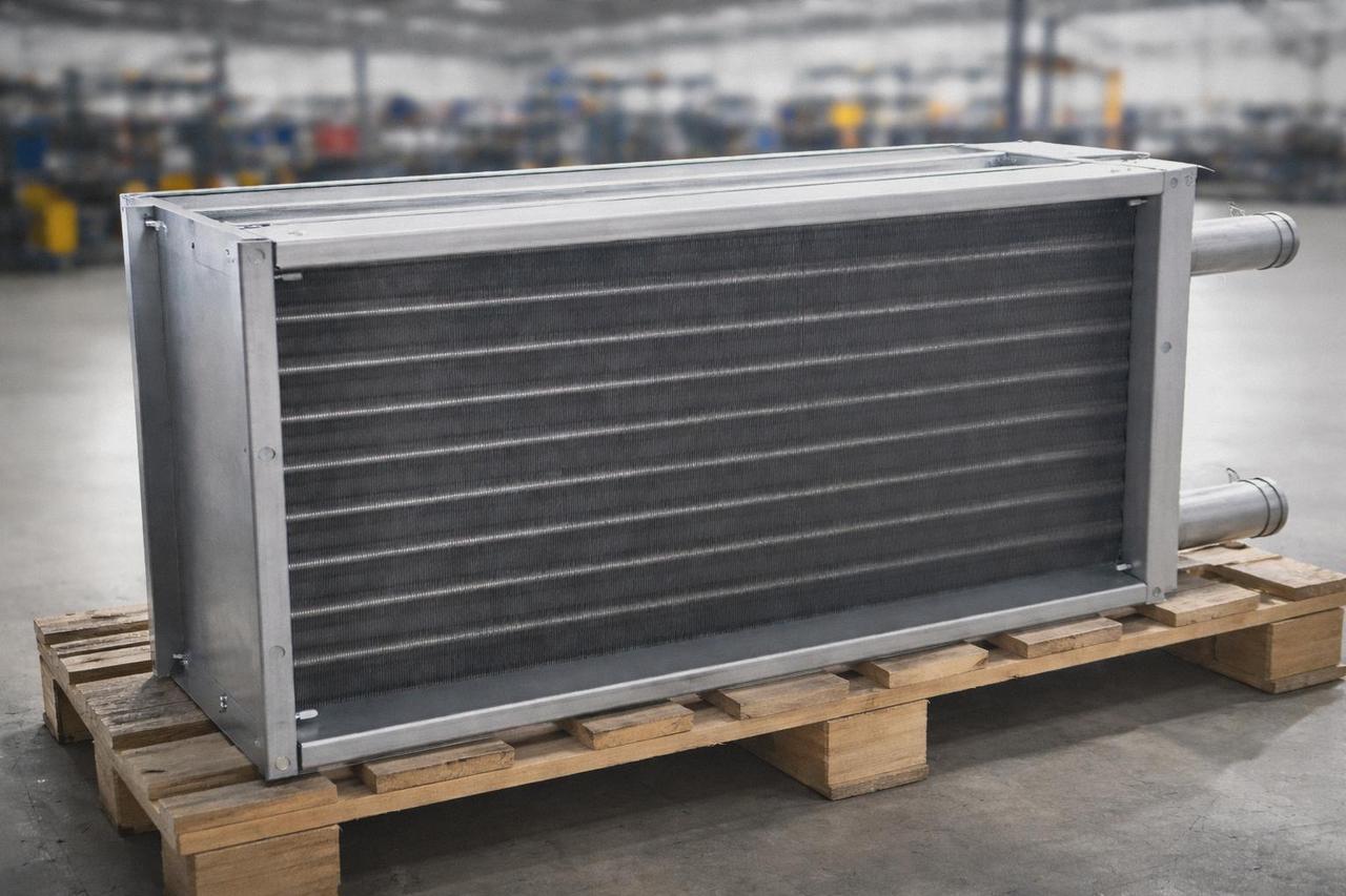 Водяний нагрівач повітря 400x200 - 4 рядний (чотирирядний), фото 1