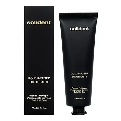 Зубна паста Solident Gold-Infused Toothpaste з колоїдним золотом 75 мл