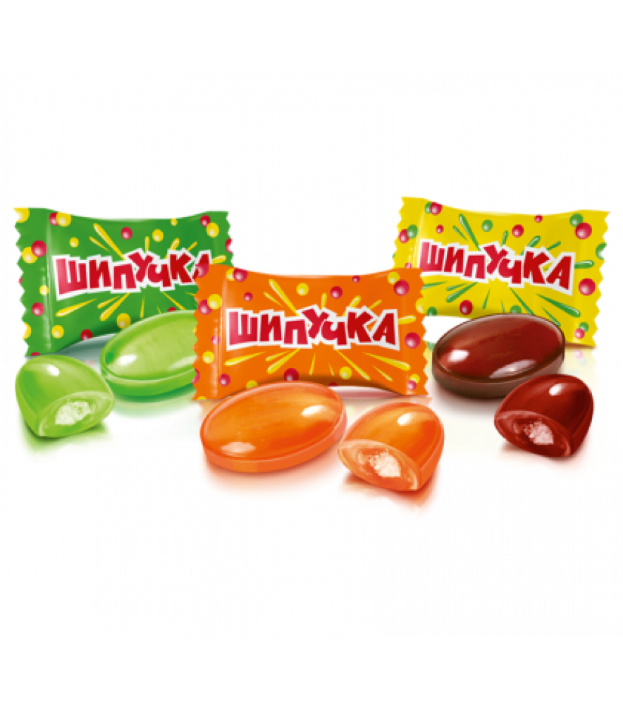 Цукерки карамель Шипучка 1кг ТМ Рошен, фото 1
