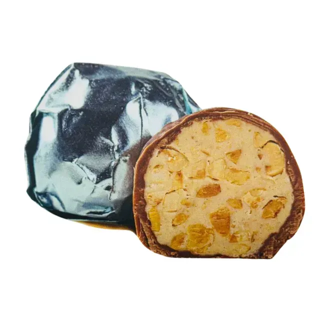 Цукерки Lux Choco Dubai з лісовими горіхами та тістом катаїфі в молочному шоколаді (3113) 100 грам, фото 1