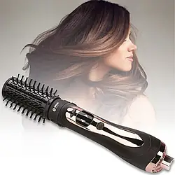 Фен щітка для волосся 3 в 1, 2000Вт, від мережі, BITEK BT-598 / Стайлер для укладання волосся / Фен браш / Фен з гребінцем