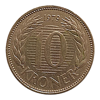 Данія 10 крон, 1979