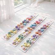 Набір дитячих гумок для волосся М'які яскраві шпильки для дівчат Ніжні аксесуари для повсякденних зачісок 10 шт.