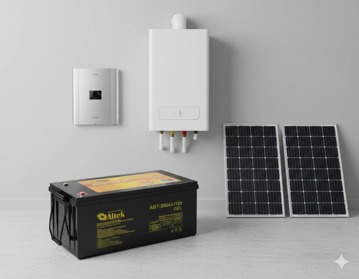 Акумулятор гелевий ALTEK ABT-200-12-GEL 12В 200А*год (2400 Вт*год) для UPS / ДБЖ, фото 1