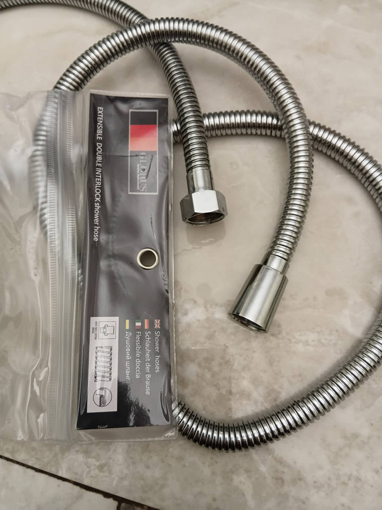 Душовий шланг HAIBA Шланг F16 150-200 см Шланг для лійки для ручного душу гайки ЛАТУНЬ Шланг для душу - фото покупців 1