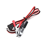 Дріт, кабель генератора з крокодилами 12V.  Кабель для заряджання постійним струмом для генератора., фото 3