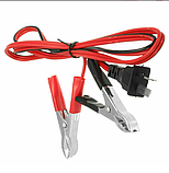 Дріт, кабель генератора з крокодилами 12V.  Кабель для заряджання постійним струмом для генератора., фото 5