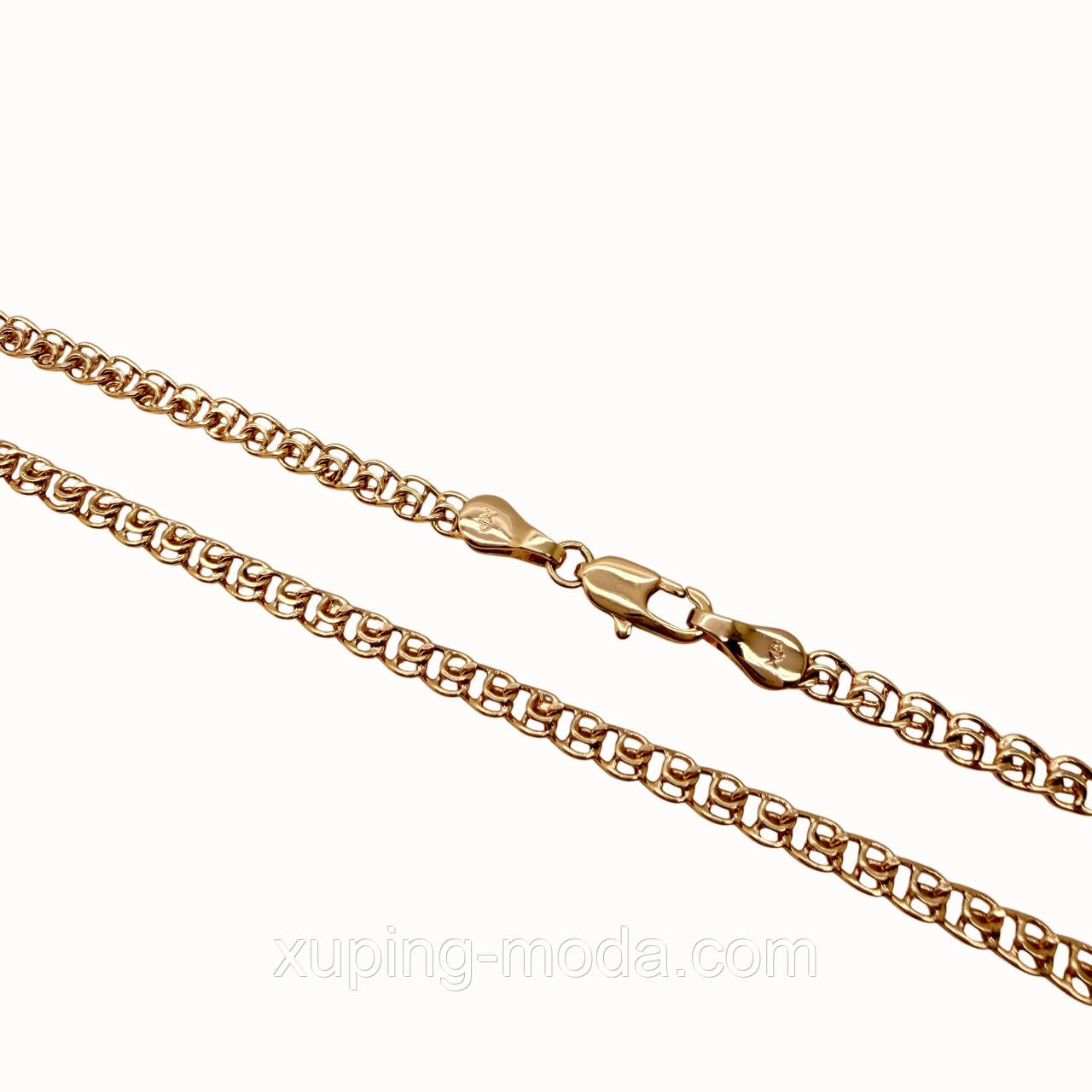 60 см з 4 мм. Ланцюжок гуртом xuping. 18к, фото 1