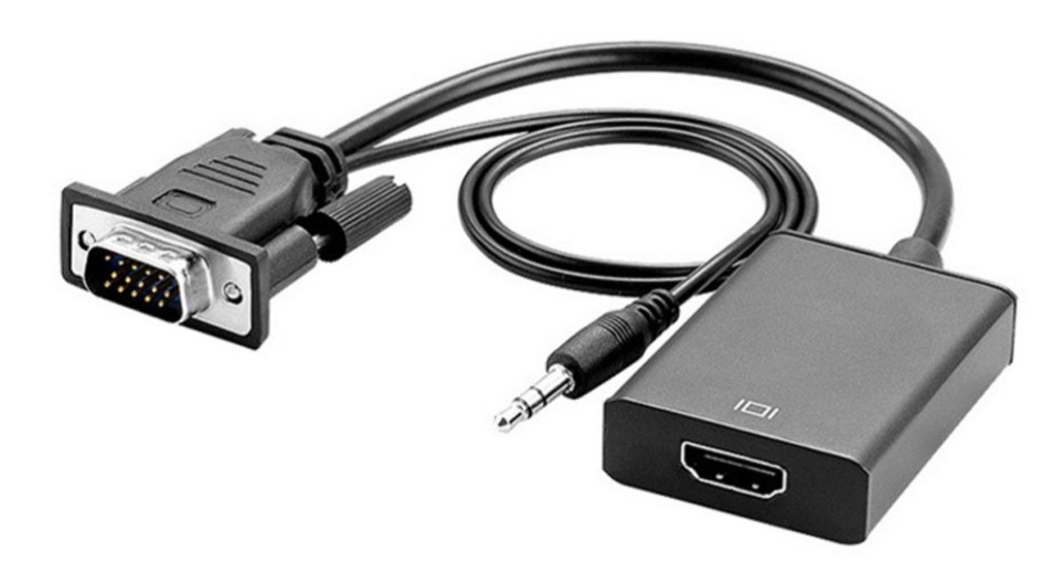 Конвертер VGA (тато) на HDMI (мама) зі звуком