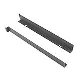 Сушка для посуду фасад 600мм висувна Muller з дотягувачем (1 полиця, 1 піддон) графіт, фото 6