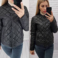 Куртка з ефектом стьобання, арт.310, чорний