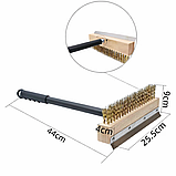 Щітка для печі для піци 44х25 см з скребком з метал ручкою, фото 2