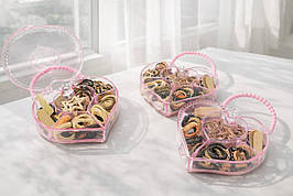 Органайзер аксесуарів для волосся компактному форматі Комплект гумок і затискачів для дівчаток для щоденних зачісок будинку школи