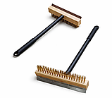 Щітка для печі для піци 44х25 см з скребком з метал ручкою, фото 4
