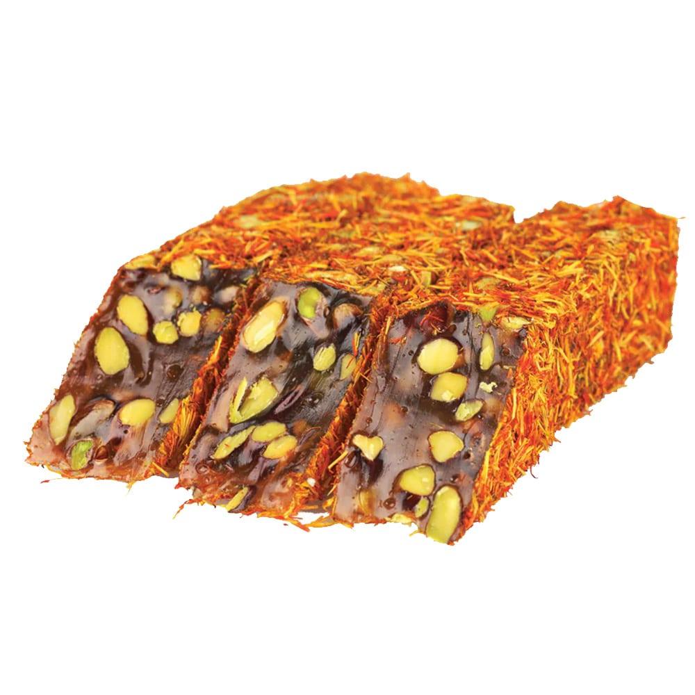 Рахат лукум #D25 рулет з шафраном та фісташками (Туреччина) 1 кг