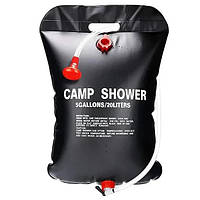 Походный душ CAMP SHOWER 20л для кемпинга с шнуром и распылителем воды