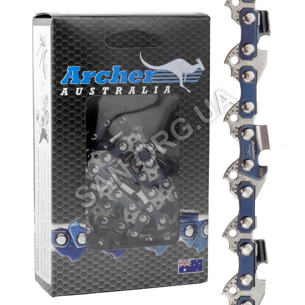 Ланцюг 50 ланок крок 3/8 паз 1.1 мм Супер Зуб ARCHER, фото 1