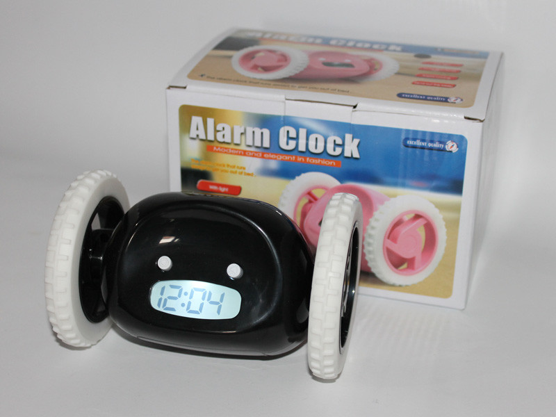 Убегающий будильник на колёсах