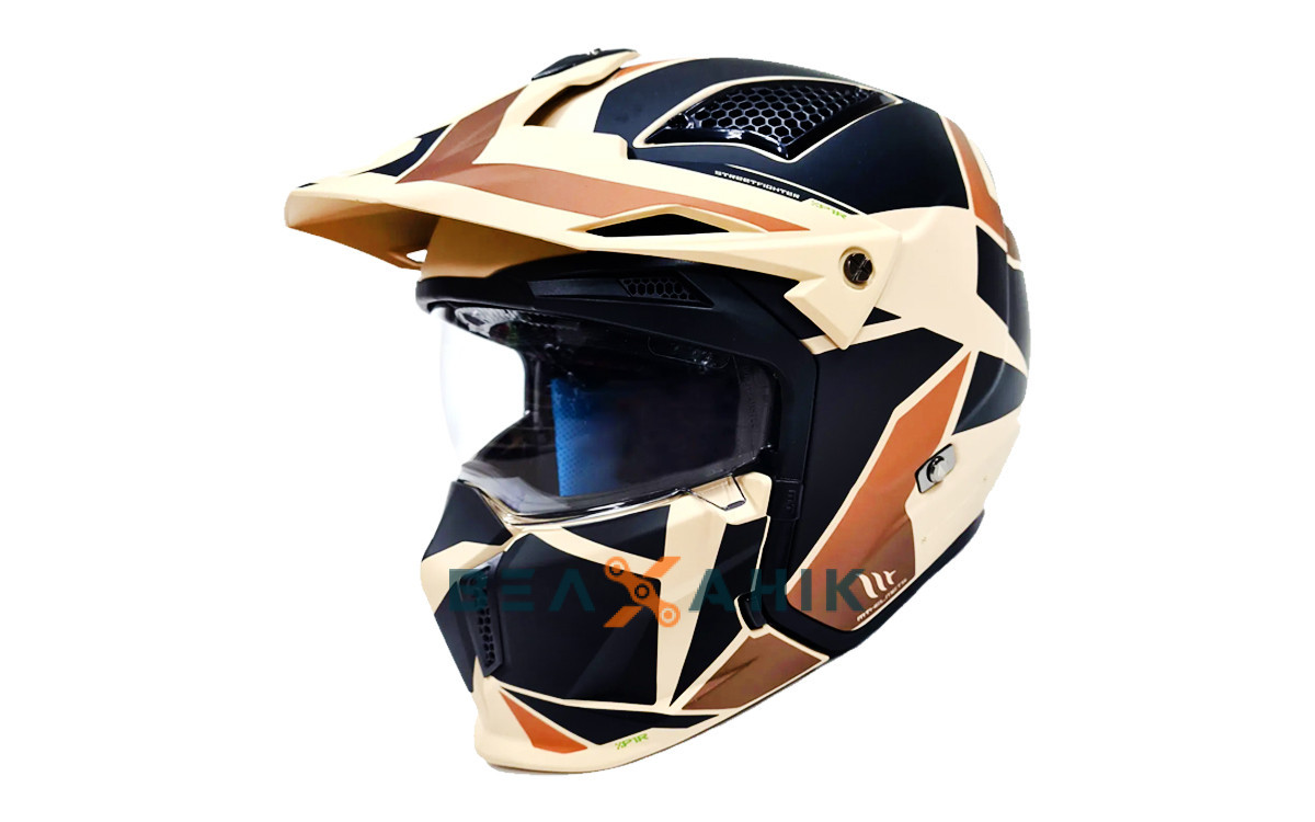 Шолом (напівлицевик) MT STREETFIGHTER SV P1R B9 Matt ECE2206 [M], фото 1