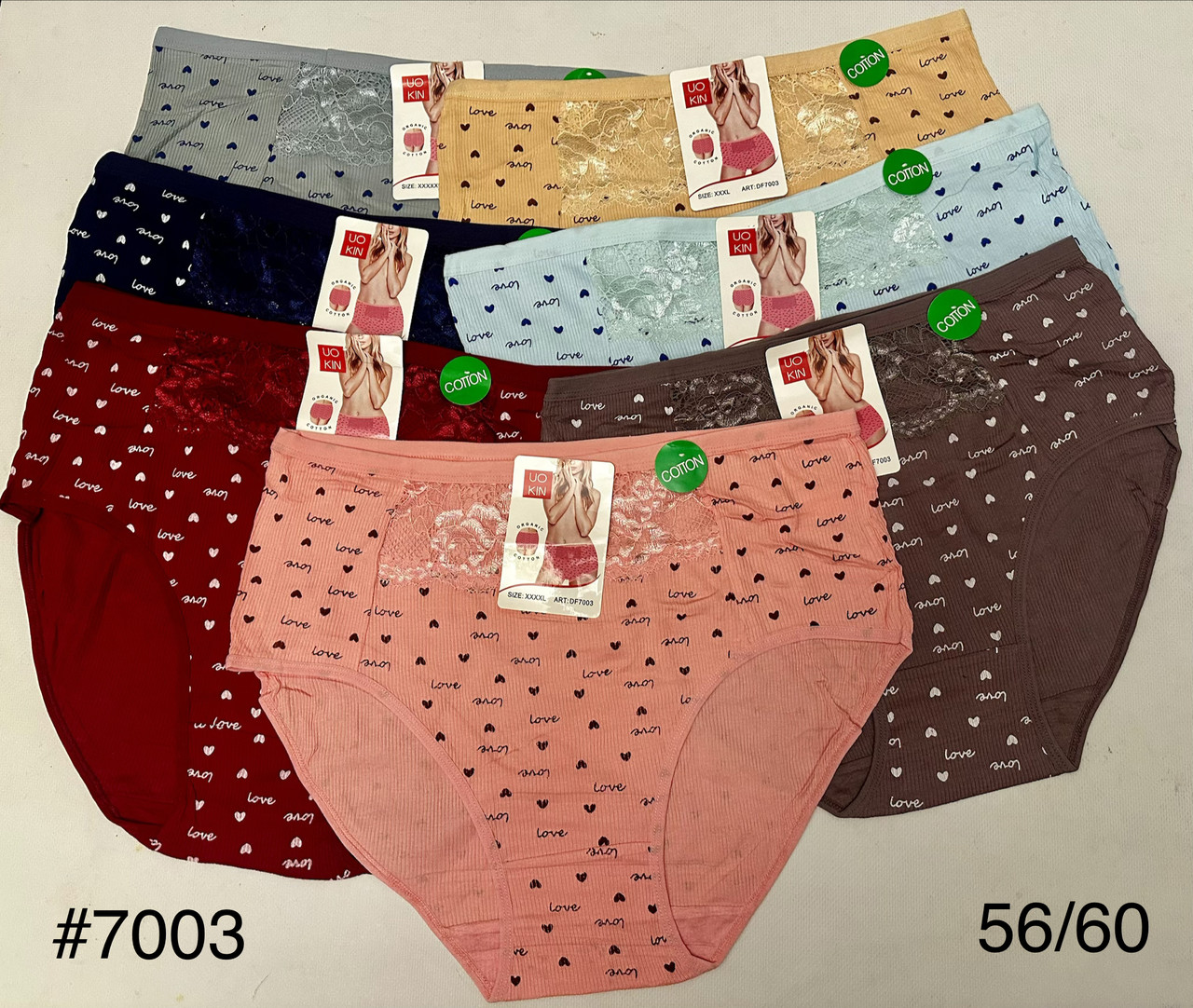 Труси жіночі сердечки великі 56/60