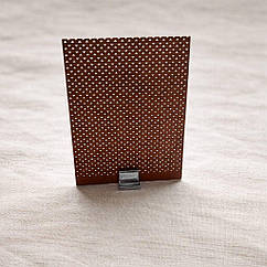 Дерев'яний гніт для свічок із перфорацією 70х90 мм з тримачем