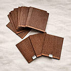 Дерев'яний гніт для свічок із перфорацією 70х90 мм з тримачем, фото 2