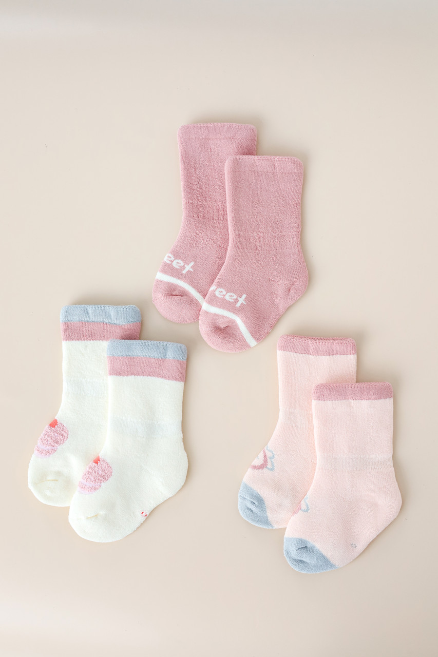 Набір махрових шкарпеток "Warm", Рожевий, фото 1
