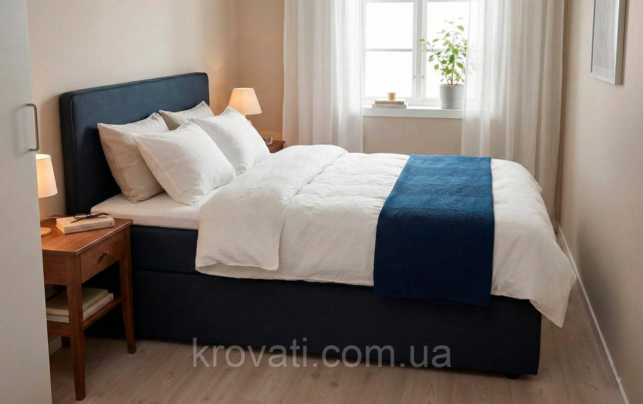 Ліжко м'яке JUBI (Джубі) 160х200 Меблі Сервіс, NEO 30 (антрацит)