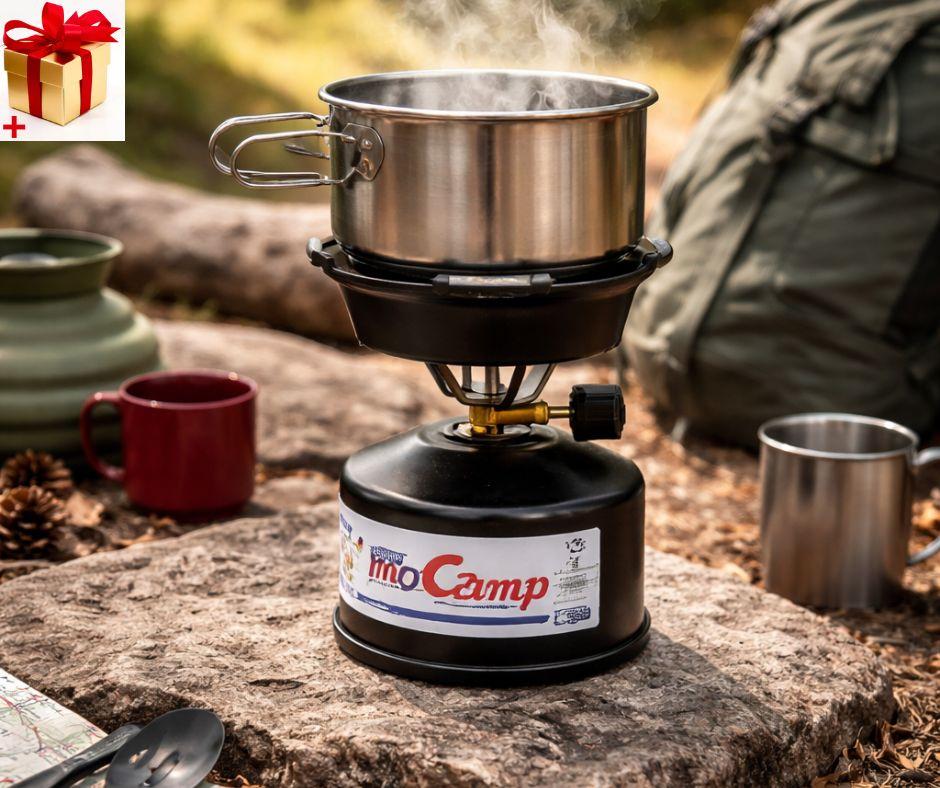 Примус, таганок, газова плитка, пальник туристичний Портативний газовий пальник-плита для кемпінгу з п'єзопідпалом, фото 1