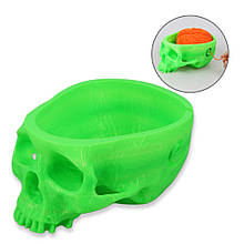 Клубочниця «Череп» для пряжі, 17,5×12,2 см, світло-зелений-органайзер для в'язання