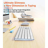 Набір 2 в 1 бездротова клавіатура та мишка Meetion C230, білий, фото 9