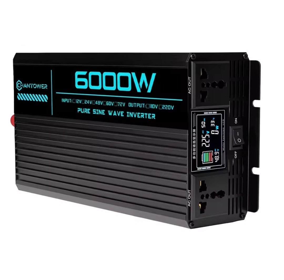 Інвертор напруги DC 72V-AC 220V 2800W (6000W max) чиста синусоїда, фото 1