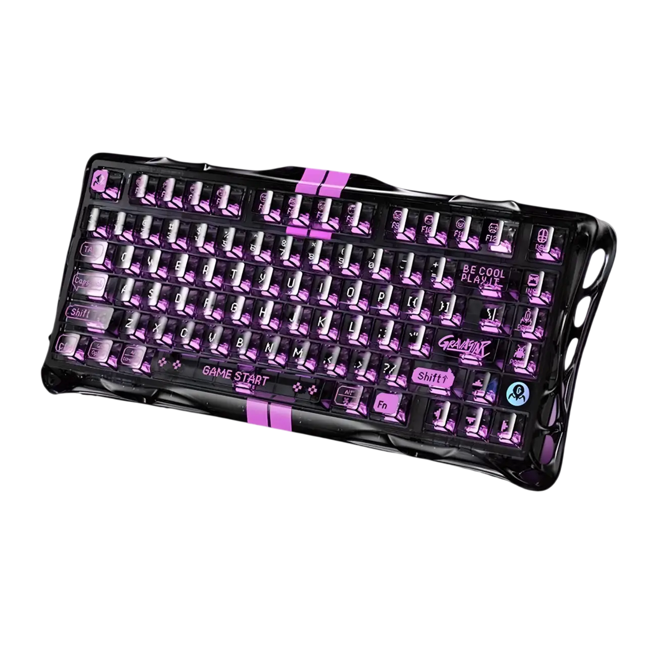 Клавіатура GravaStar Mercury V75 lite HE Transparent Black (GS-M-V75LITE-TB)