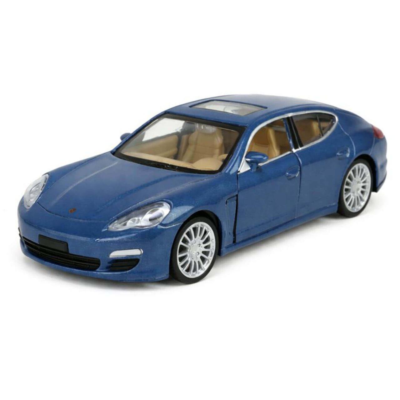 Машинка Автопром Porsche Panamera S 1:32 — металева модель, синя, 14 см, арт. 68344, фото 1