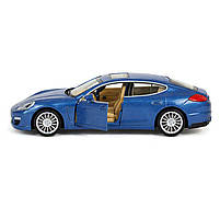 Машинка Автопром Porsche Panamera S 1:32 — металева модель, синя, 14 см, арт. 68344, фото 6