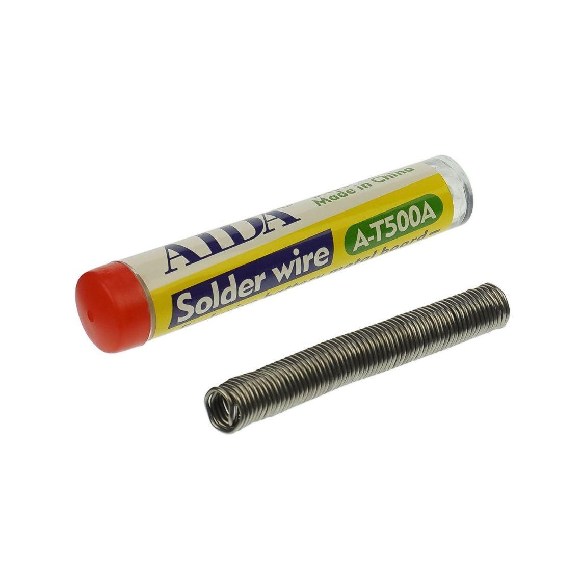 Припій Aida A-T500A (1.0 x 1620 мм, 10 гр, Sn 63%, Pb 37%), фото 1