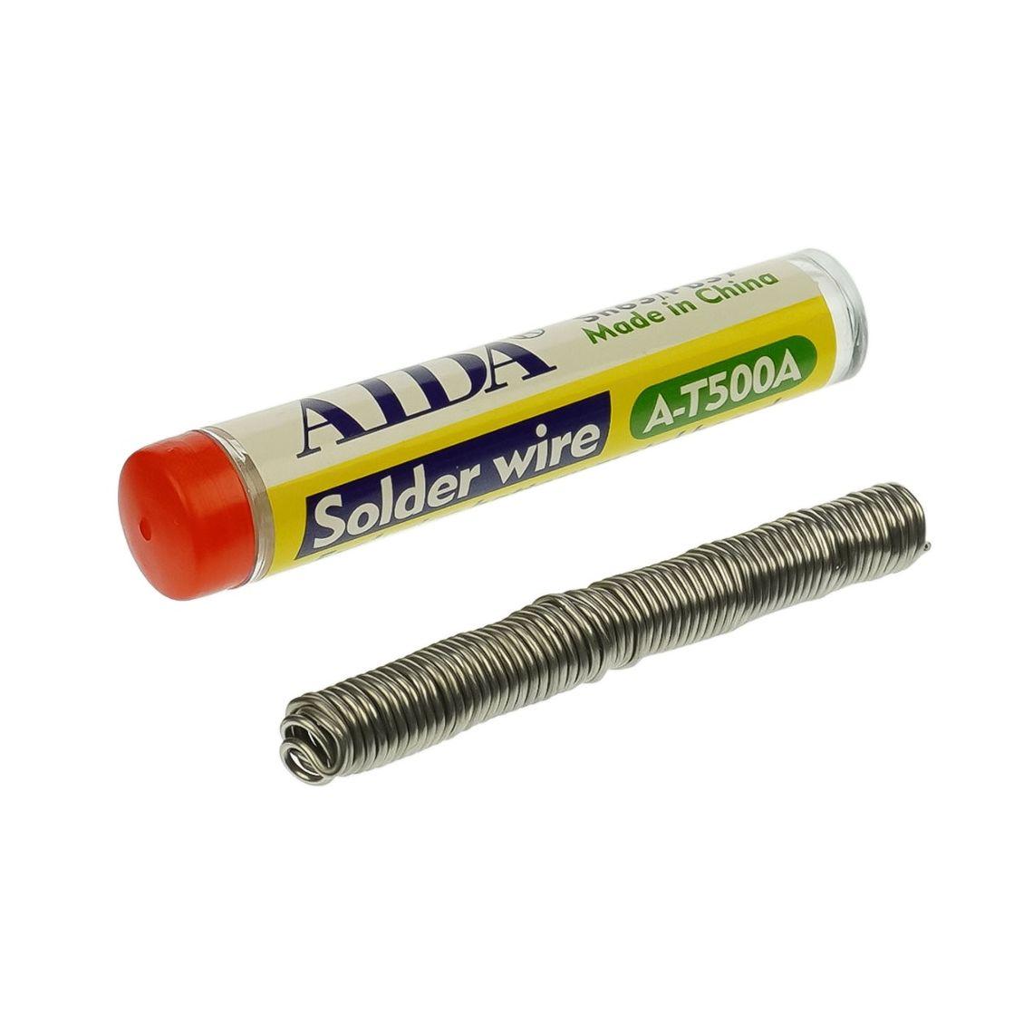 Припій Aida A-T500A (1.2 x 1720 мм, 15 гр, Sn 63%, Pb 37%), фото 1