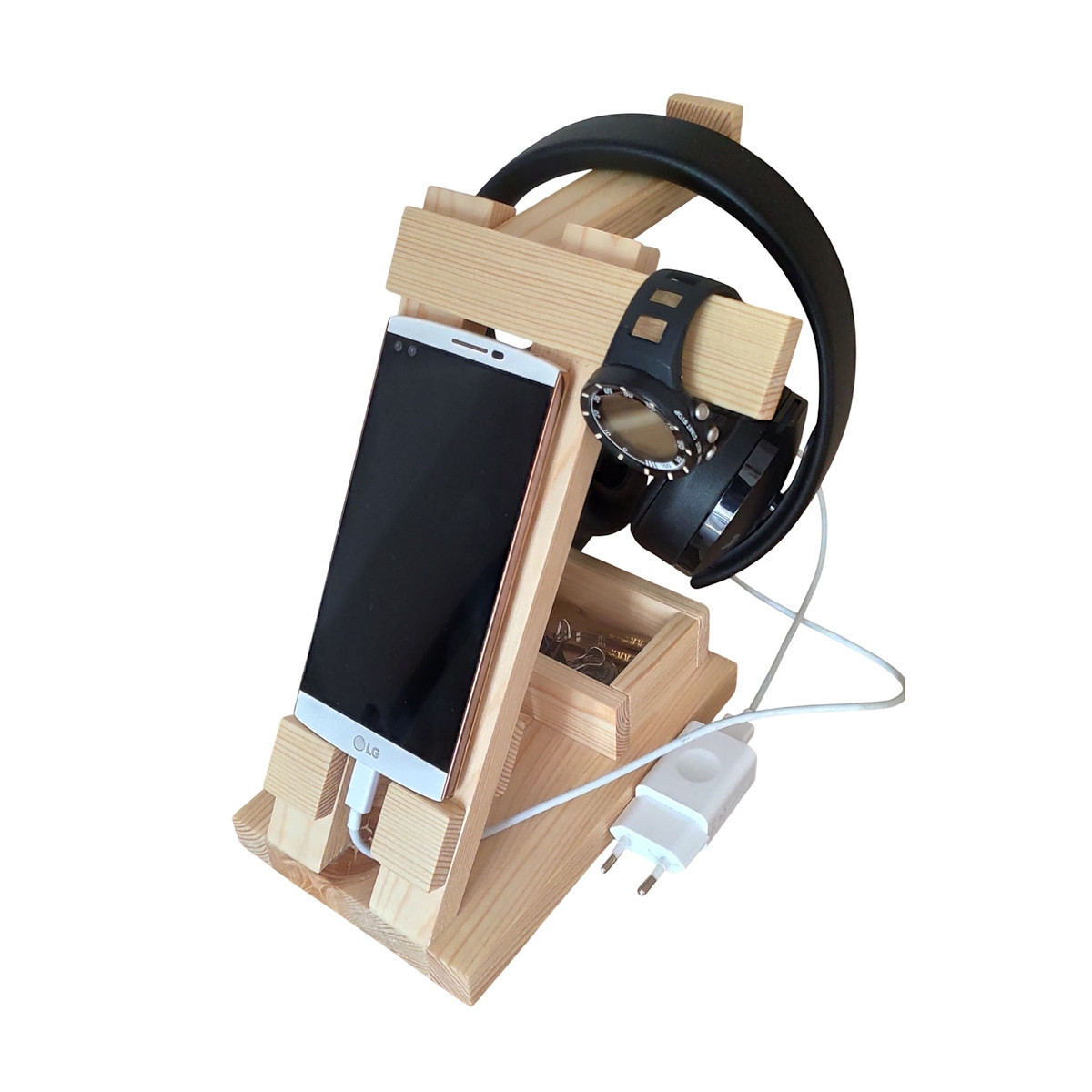 Підставка для телефона з дерева, фото 1