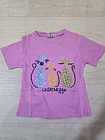 Футболка для дівчат оптом, Sincere, 98-128 см,  № CJ-2001, фото 2