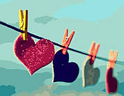 Картини за номерами з закоханими парами: найкращий подарунок до дня Святого Валентина