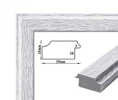 Багетна рамка (біле дерево, 3,5 см) 40х50
