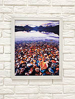 Багетна рамка (біла рельєфна 3 см) 40х50