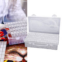 Контейнер для стразів на 64 відділення зі стикерами