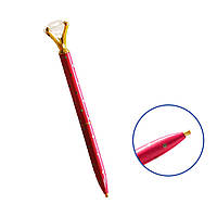 Малиновий стилус для алмазної мозаїки "Білий діамант"