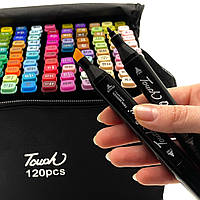 Набір перманентних двосторонніх маркерів на спиртовій основі (120 шт.)