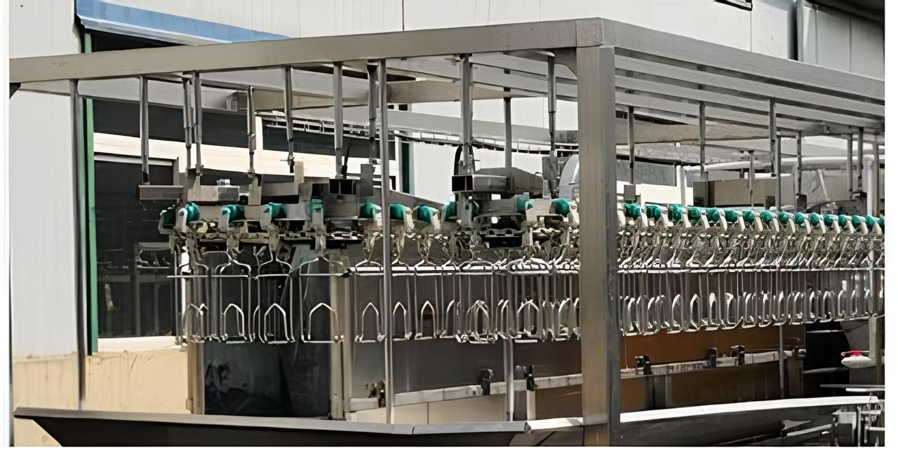 Підвісна конвеєрна лінія для забійного цеху, 40 м, крок 6 дюймів, фото 1