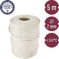 Бавовняні нитки для ковбас або запікання та приготування м'яса на пару до 240°C - 55м