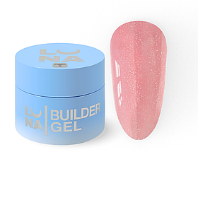 Гель шимер LUNAMoon Shimmer Gel №4 на 30 мл для зміцнення, вирівнювання та нарощування нігтів