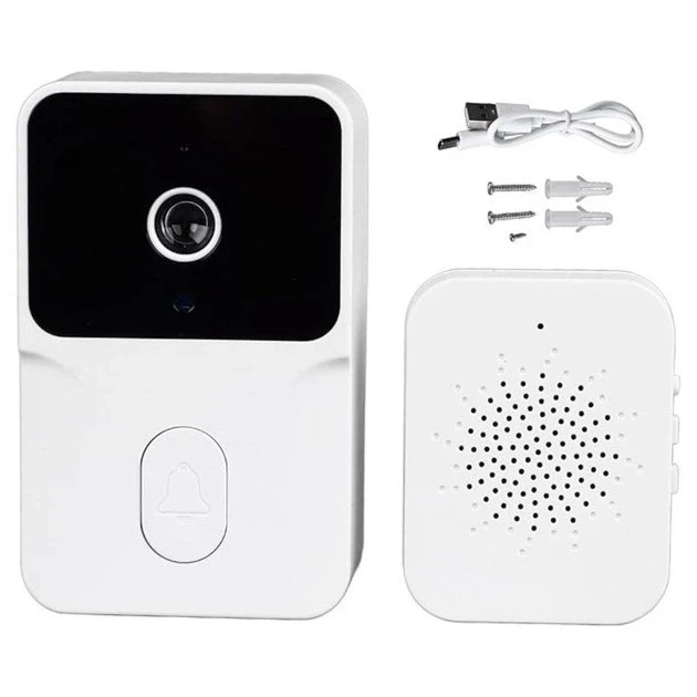 Відеодзвінок Wi-Fi Mini Doorbell M6. розумний акумуляторний дзвінок, бездротовий, дверний, білий, фото 1