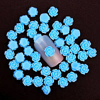 Троянди для інкрустації 8 мм блакитна